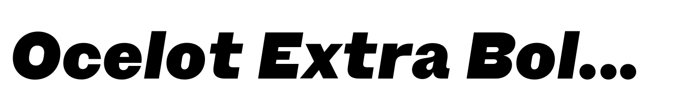 Ocelot Extra Bold Italic